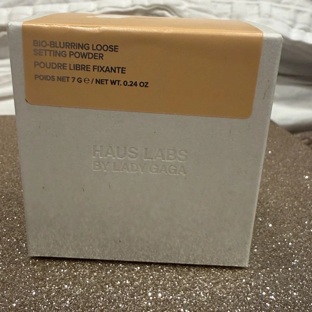 NIB .24oz GOLDEN Haus Labs By Lady Gaga Bio-Blurring Loose Setting Powder —